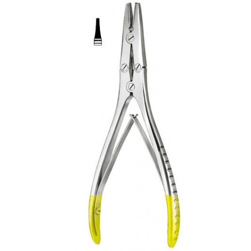 Flat Nose Pliers T.C. 18cm, (7")