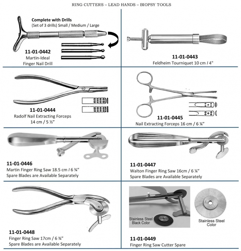 Ring Cutters Lead Hands Biopsy Tools