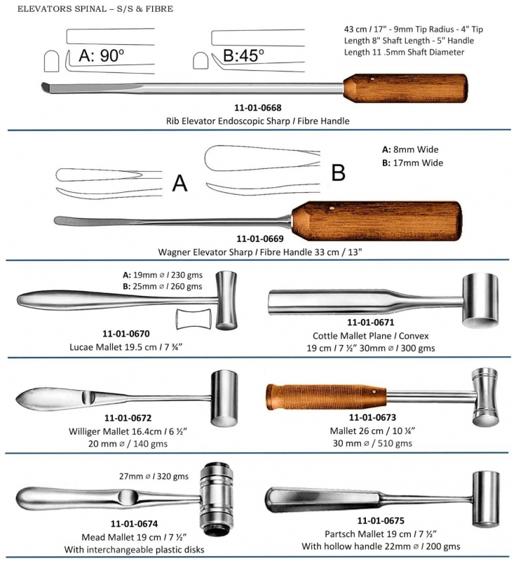 Elevators Spinal S/S & Fibre