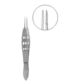 McPherson Tying Forceps 5mm Long Smooth Jaws Straight