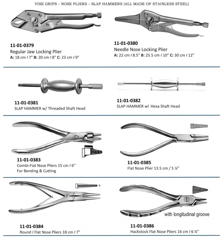 Vise Grips Nose Pliers Slap Hammers