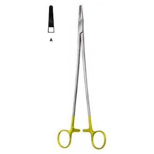 Masson Needle Holder T.C. 26.5cm, (10-1/2") 